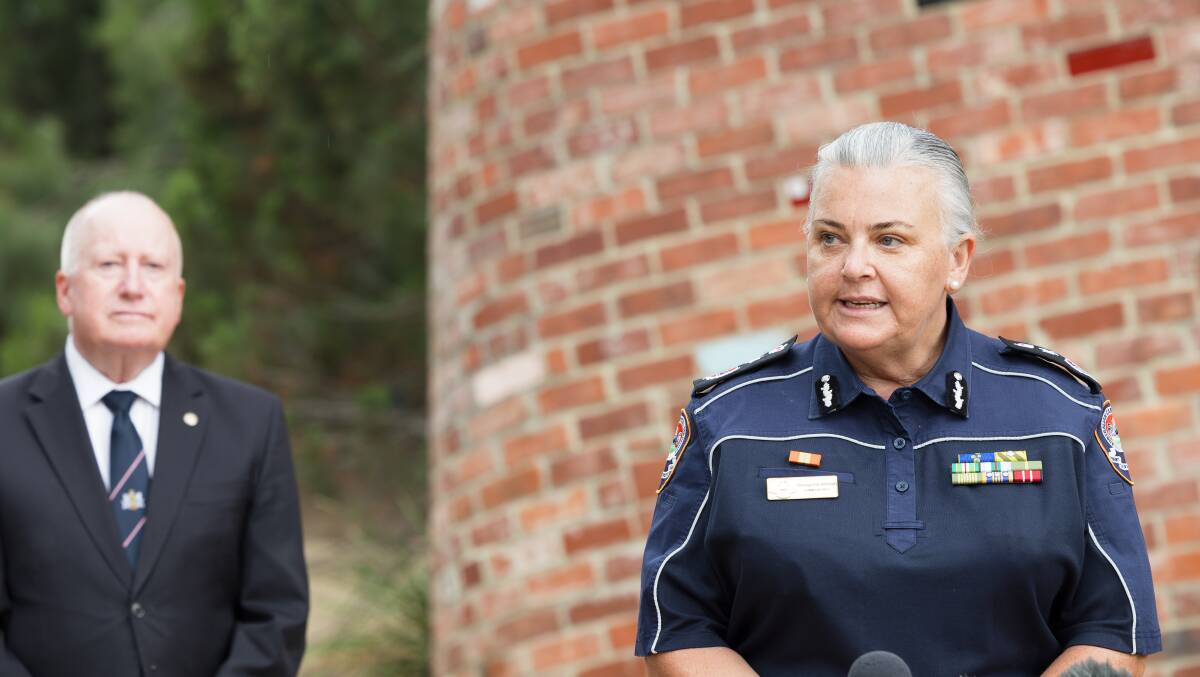 Emergency Service Minister Mick Gentleman (left) with ESA Commissioner Georgeina Whelan (right). Picture by Sitthixay Ditthavong