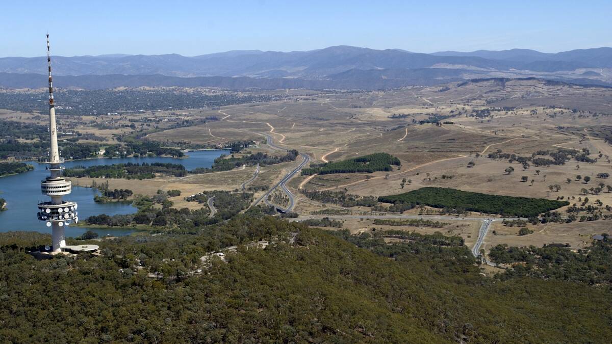 View towards Mount Stromlo, where an accident (not pictured) occurred on Easter Saturday. Picture: Graham Tidy