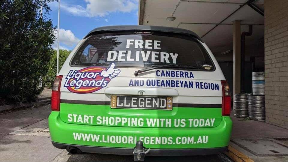Liquor Legends said their Holden Commodore was stolen. Picture: Liquor Legends