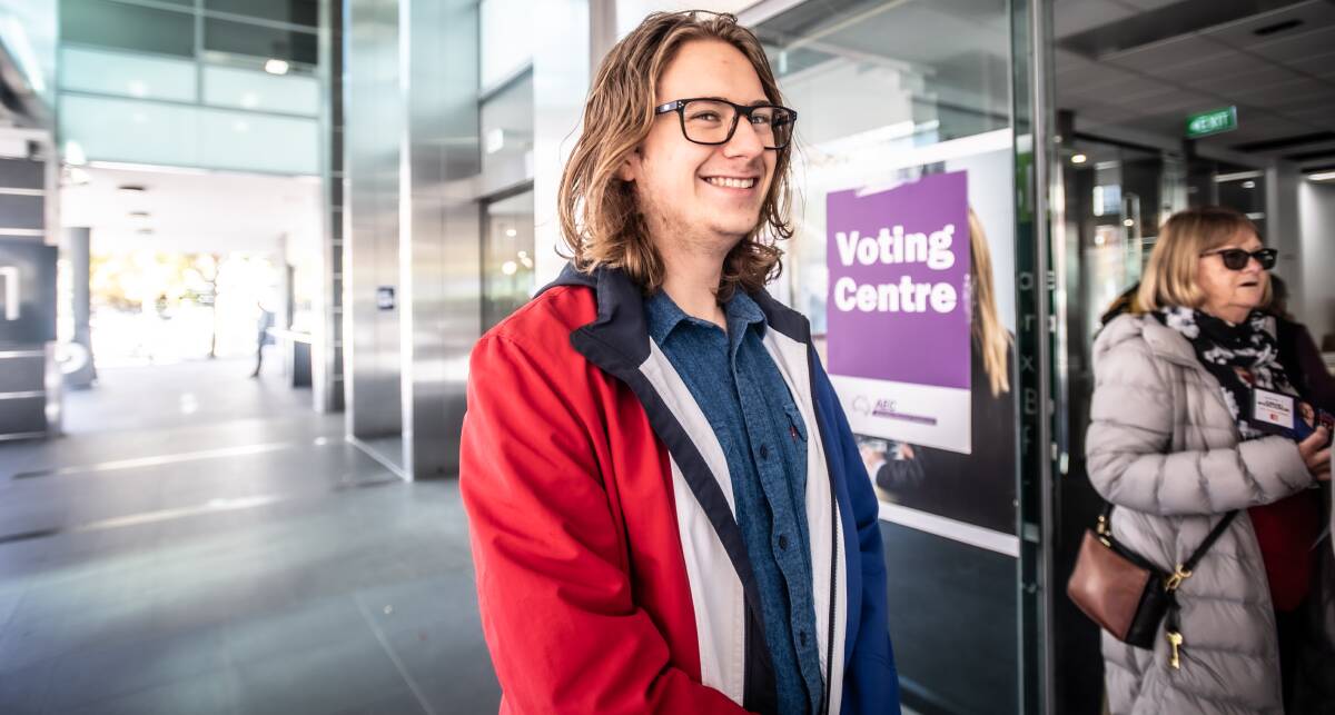 Max Marland said he voted early because he will be campaigning for the Labor Party on election day. Picture: Karleen Minney