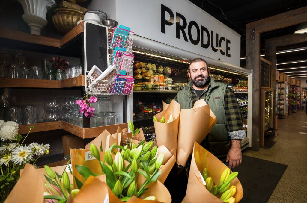 Domenic Costanzo said The Barton Grocer makes fresh food, coffee and has a florist. Picture by Sitthixay Ditthavong