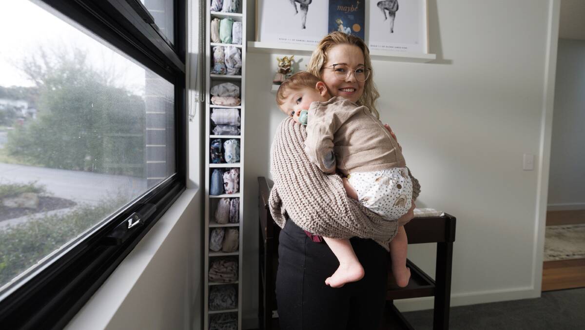 Aami Mills started reusable nappy brand Mimi & Co in 2020. Picture by Keegan Carroll