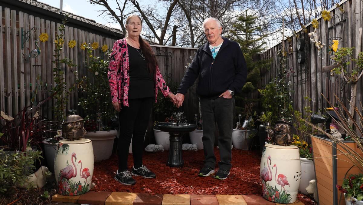 Richard and Ena Swann, at their home in Macquarie, have noticed an increase in the cost of living. Picture by James Croucher