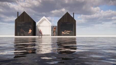 An artist's impression of the new saunas. Picture supplied