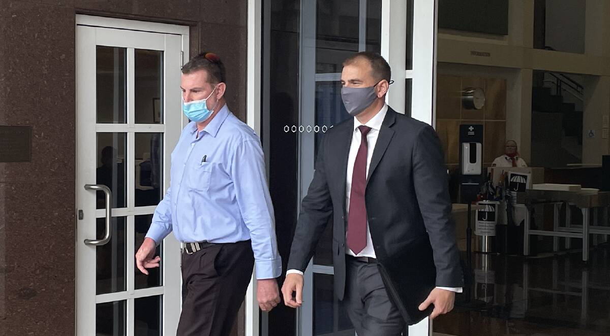EXPERT WITNESS: Forensic chemist Timothy Simpson leaves the Darwin Supreme Court. Picture: Sarah Matthews