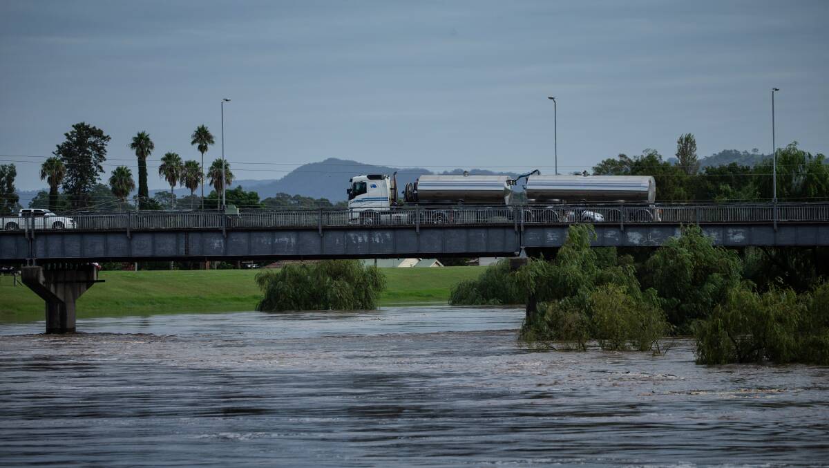Flooding near Maitland. Picture: Marina Neil