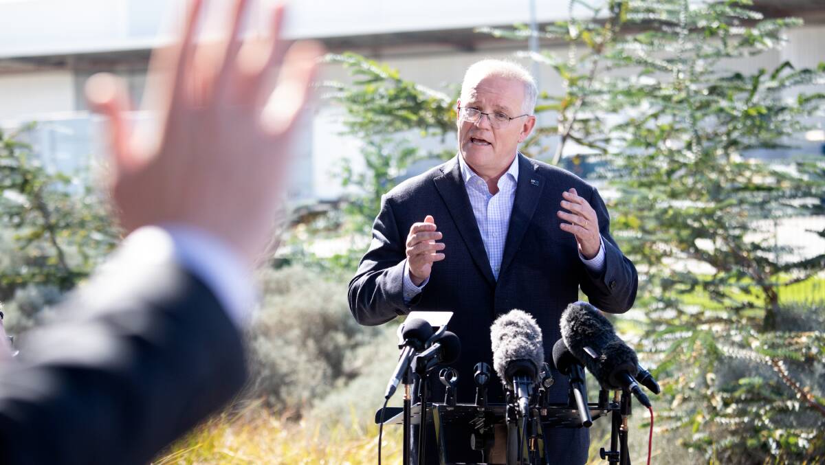 Scott Morrison won't commit to extending cost-of-living relief. Picture: James Croucher