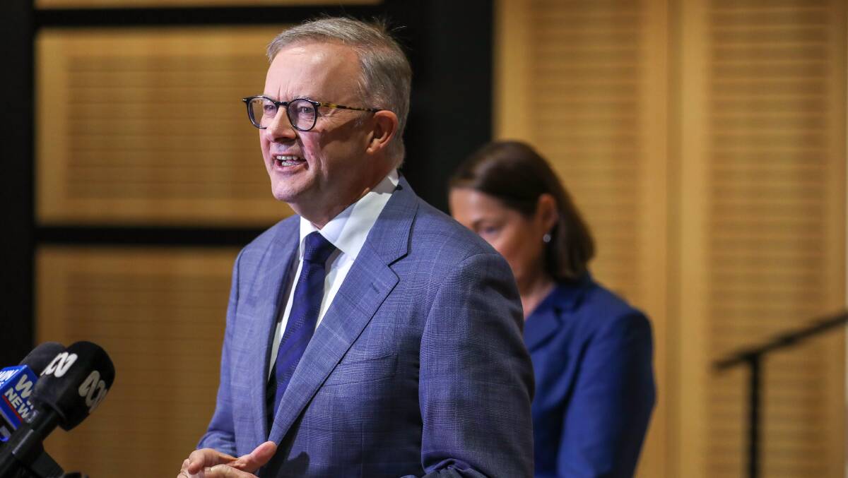 Anthony Albanese made aged care the centrepiece of his budget reply. Picture: Adam McLean
