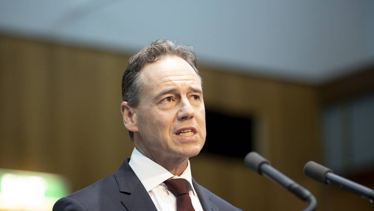 Health Minister Greg Hunt says home use for rapid antigen tests is an important step. Picture: Sitthixay Ditthavong 