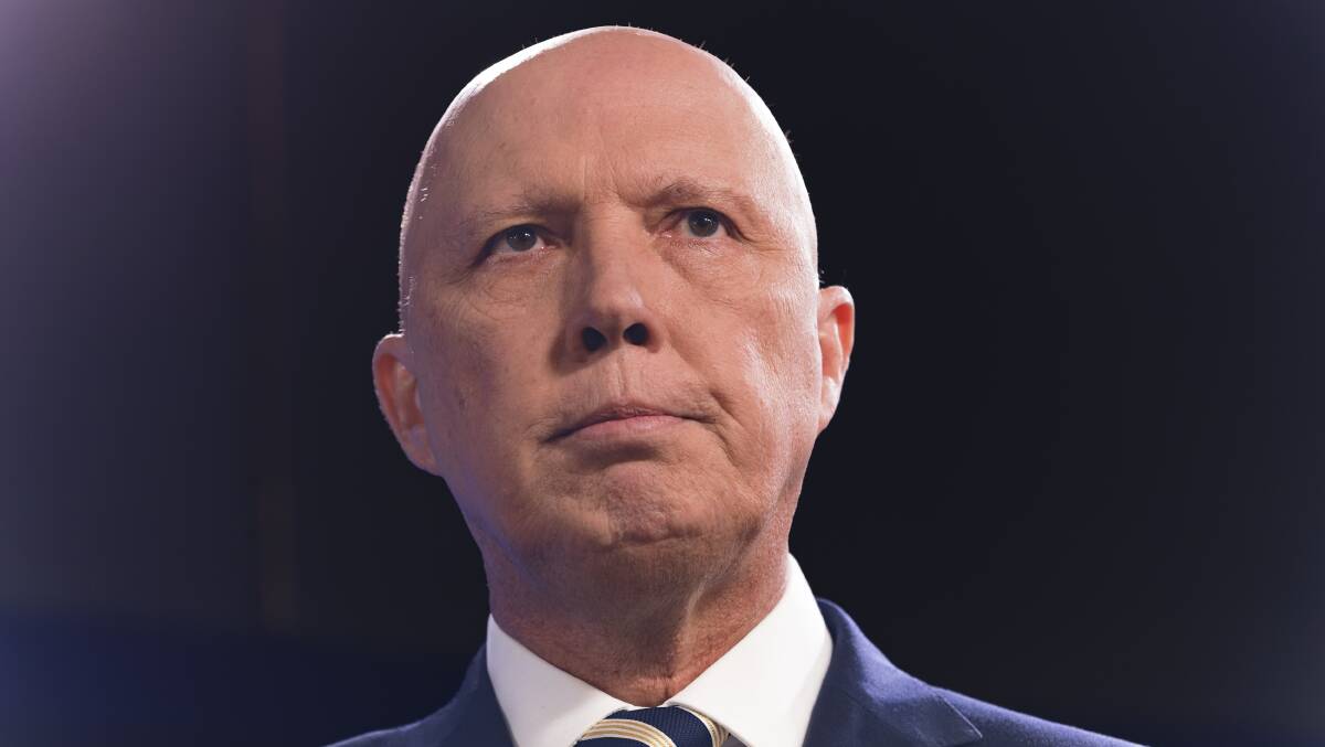 Peter Dutton faces his first sitting week as opposition leader from Tuesday. Picture: Keegan Carroll