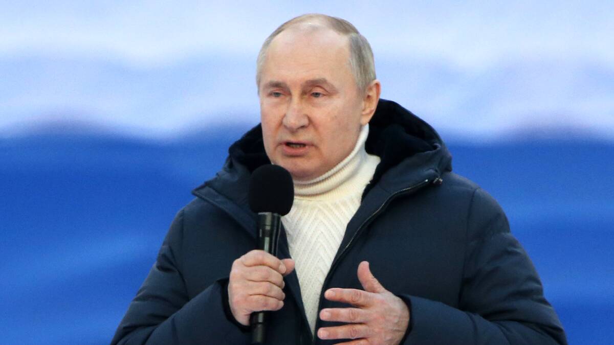 An international law expert has cast doubt on the likelihood of Vladimir Putin facing trial. Picture: Getty