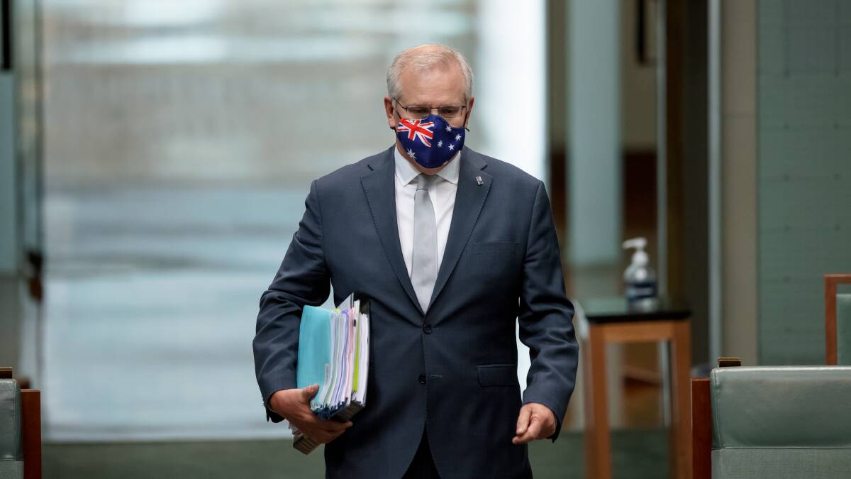 Scott Morrison claims mask mandates are not needed. Picture: Sitthixay Ditthavong