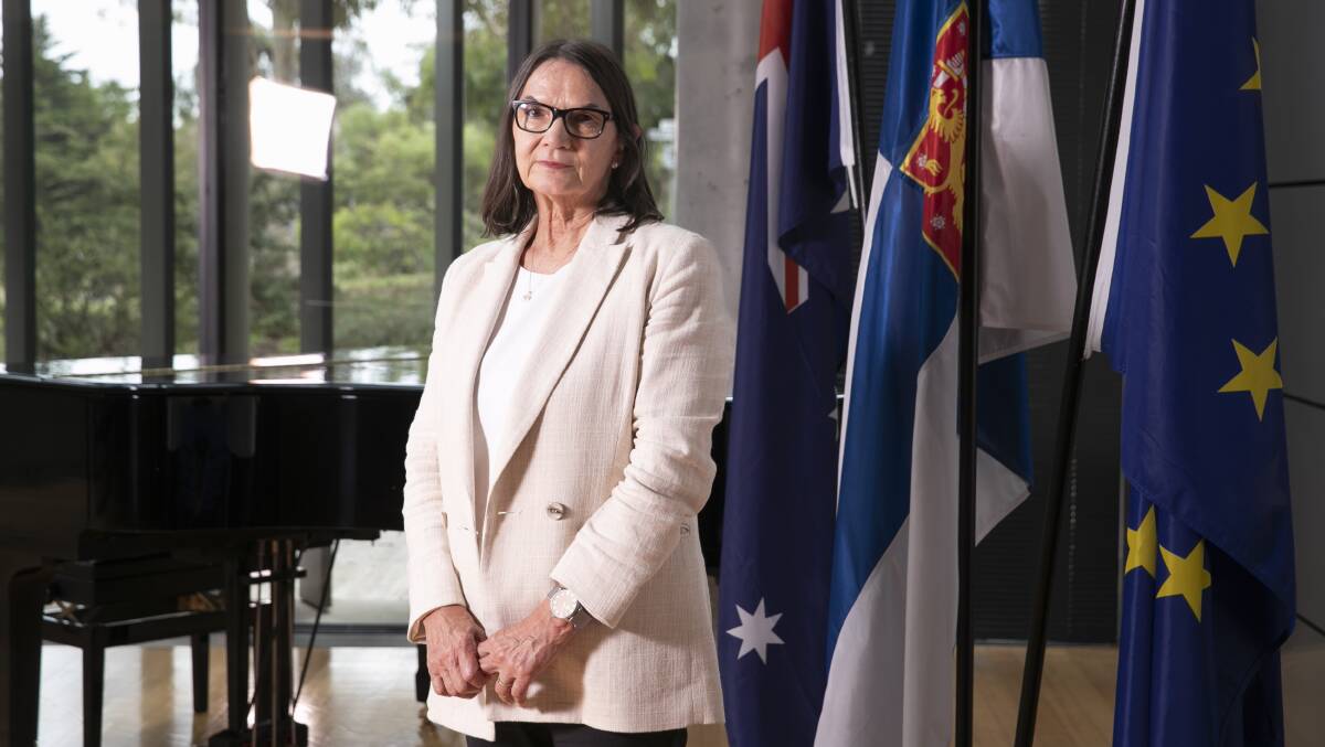 Finnish ambassador to Australia Satu Mattila-Budich says we 'cannot change geography' and hopes diplomacy can be restored. Picture: Keegan Carroll