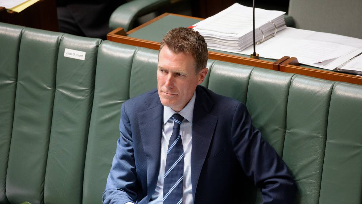 Christian Porter was told a man considered for a position on the AAT was a paid lobbyist, but appointed him anyway. Picture: Sitthixay Ditthavong