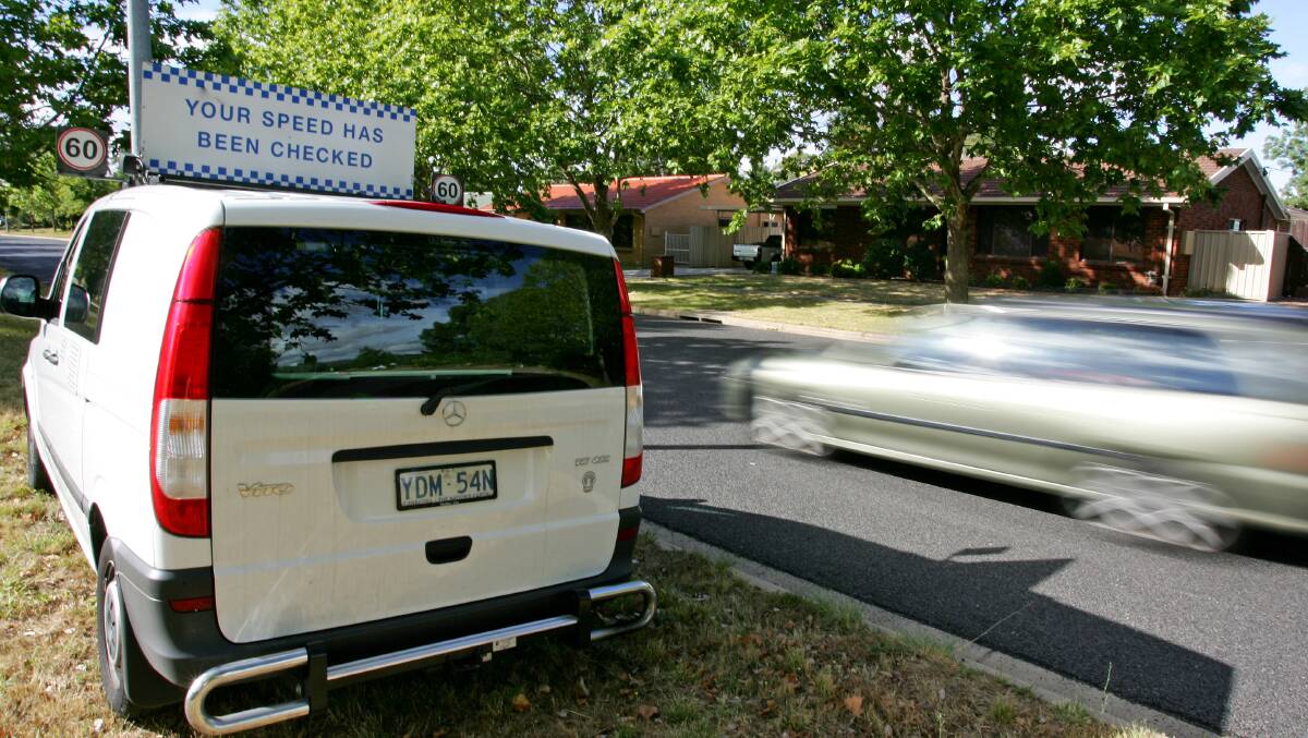 Speed cameras have returned to residential areas in the ACT. Picture: Andrew Sheargold
