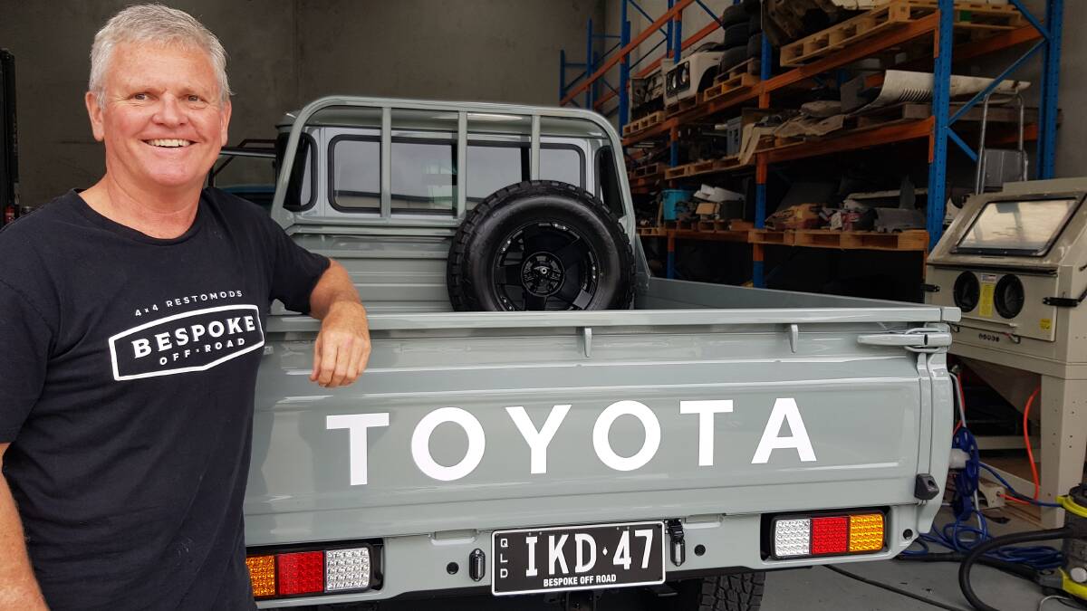 HISTORIC HORSEPOWER: Bespoke Off Road owner Mark Broad is looking to give his custom 1984 LandCruiser a new home. Photo: Supplied.