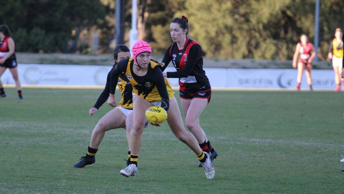 Cynthia Hamilton in action for the Queanbeyan Tigers. Photo: Queanbeyan Tigers Facebook