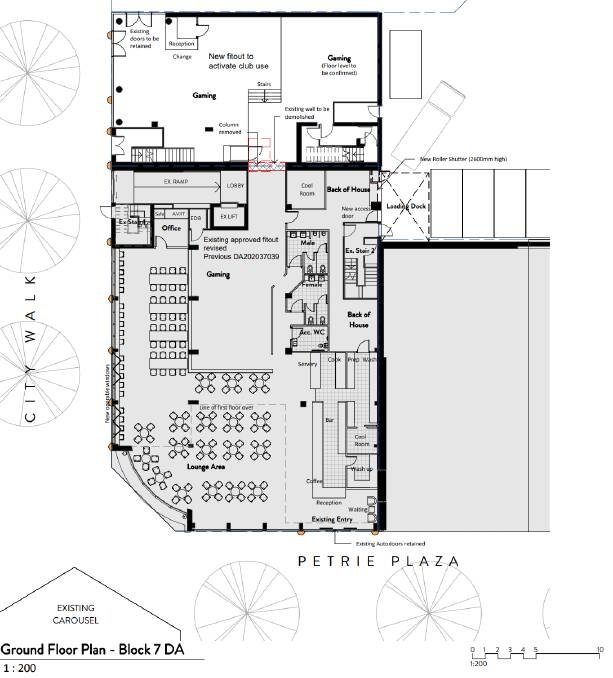 Floor plans for the City Labor Club expansion. Picture supplied