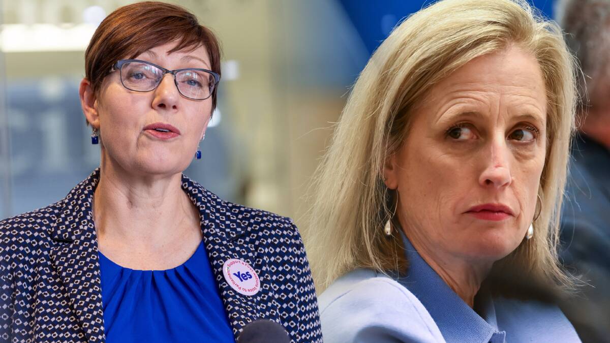 The ACT Health Minister Rachel Stephen-Smith and ACT senator Katy Gallagher. Pictures by Gary Ramage, Elesa Kurtz