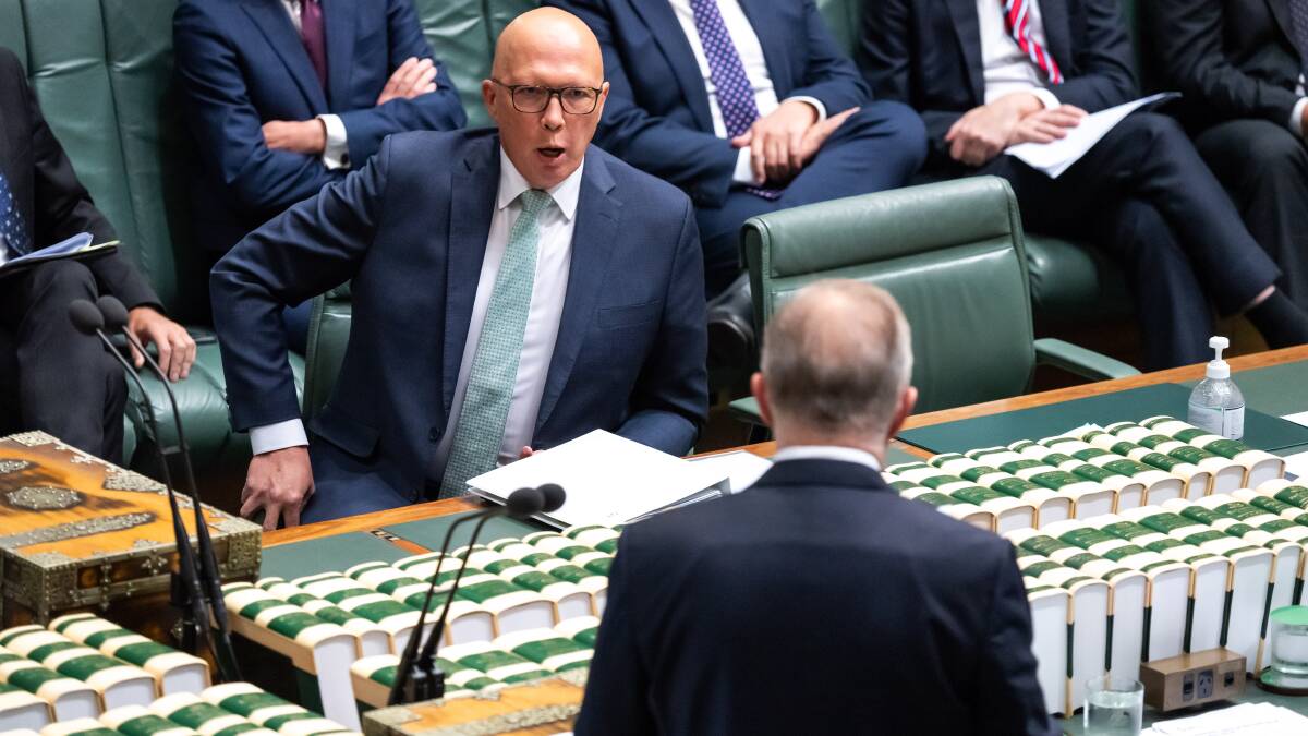 Opposition Leader Peter Dutton and Prime Minister Anthony Albanese have clashed over the government's plans on religious freedom legislation. Picture by Elesa Kurtz