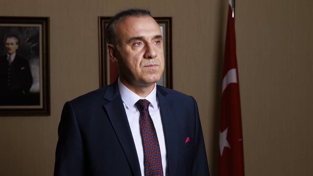 Turkish Ambassador Ufuk Gezer says the embassy will collect donations for the relief effort. Picture by Keegan Carroll