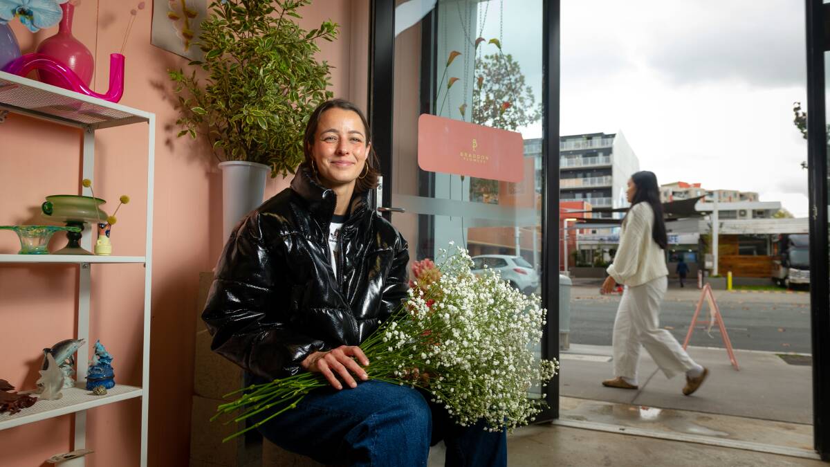 Braddon Flowers owner Lauren King says more shoppers are discovering her store. Picture: Elesa Kurtz
