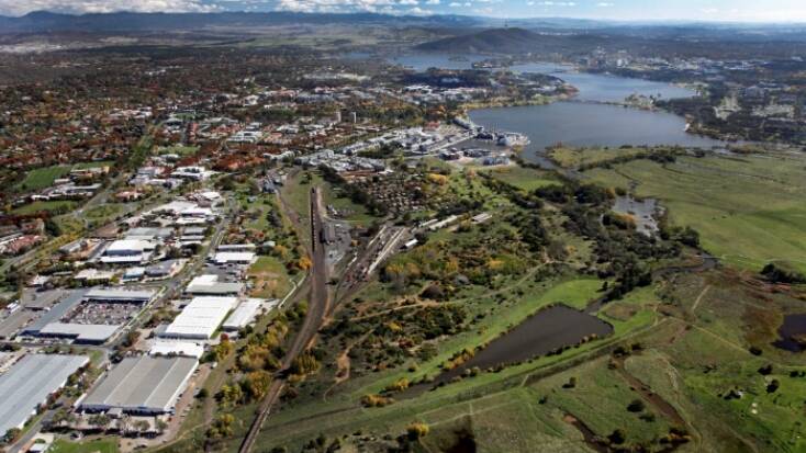 Aerial photograph of the East Lake urban renewal precinct. Picture: Supplied