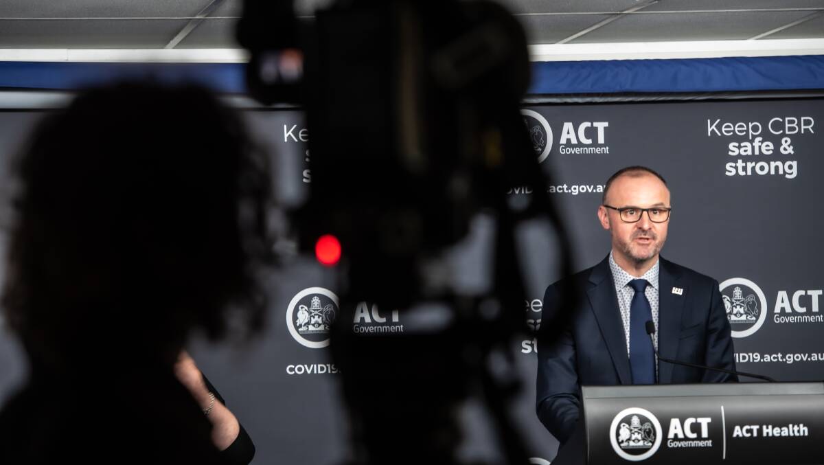  ACT Chief Minister Andrew Barr. Picture: Karleen Minney.