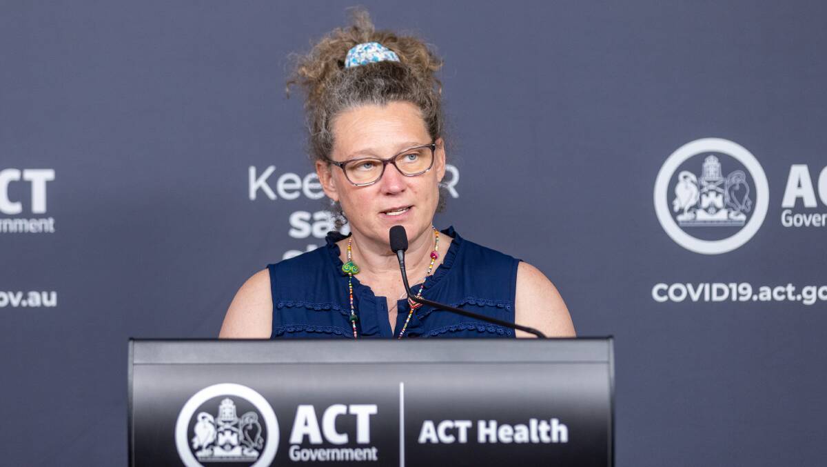 ACT Chief Health Officer Dr Kerryn Coleman. Picture: Sitthixay Ditthavong.