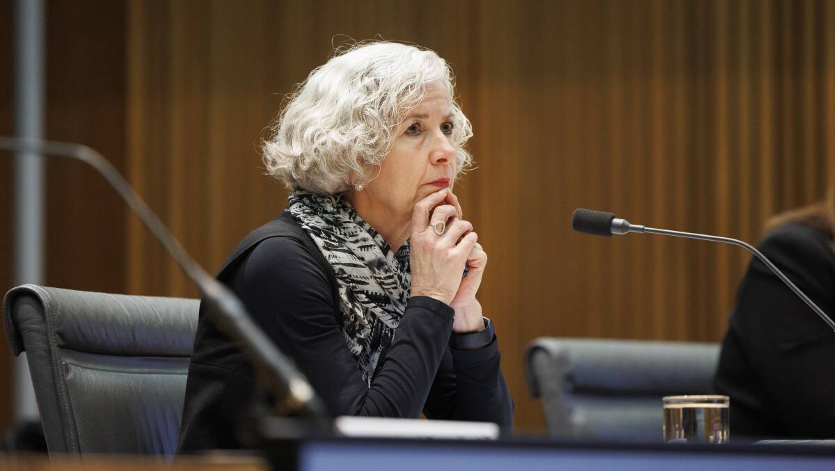 Home Affairs secretary Stephanie Foster appeared at the hearing on Tuesday evening. Picture by Keegan Carroll