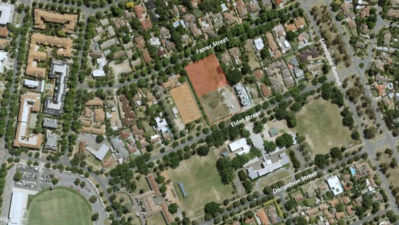 The site which Bulum Group wants to rezone as residential at 20 Farrer Street. Picture supplied