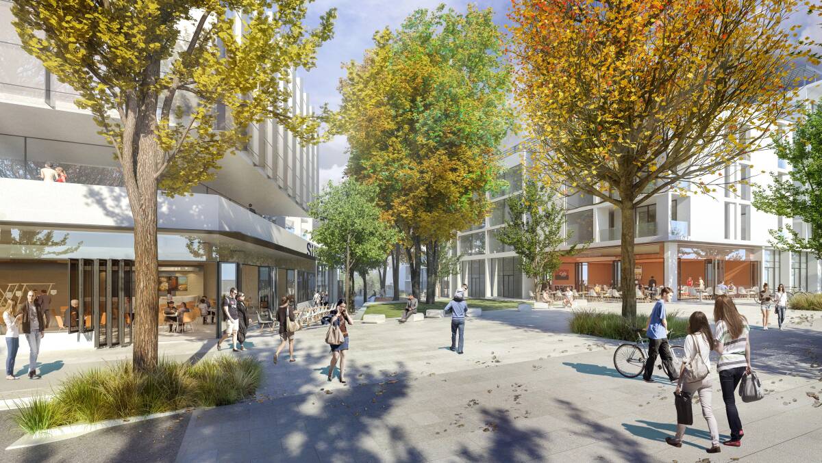 An artist's impression of the new Whitlam retail development. Picture: Supplied