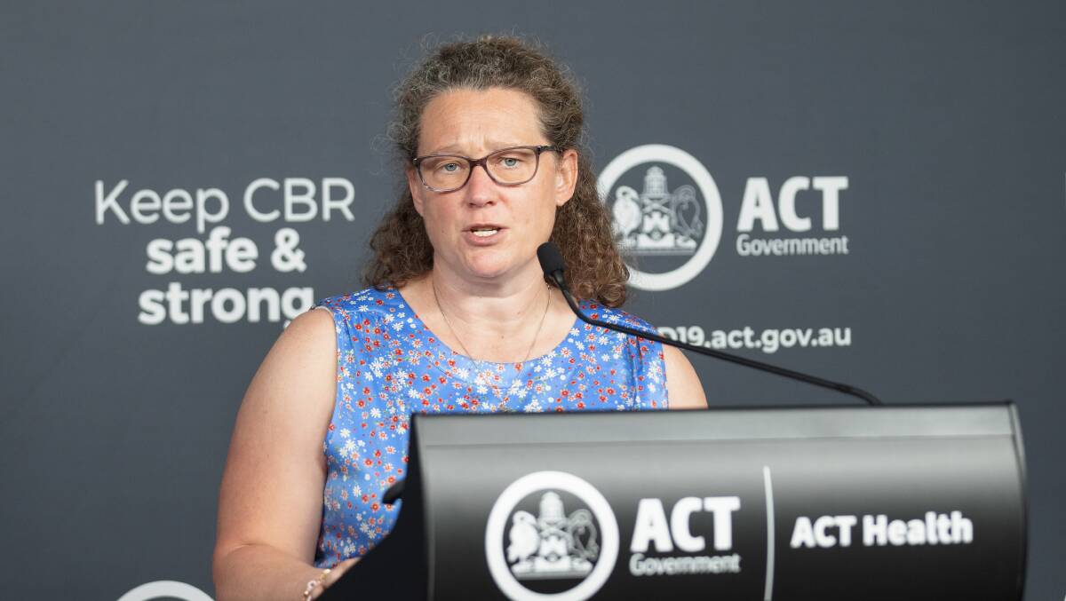 ACT Chief Health Officer Dr Kerryn Coleman. Picture: Sitthixay Ditthavong