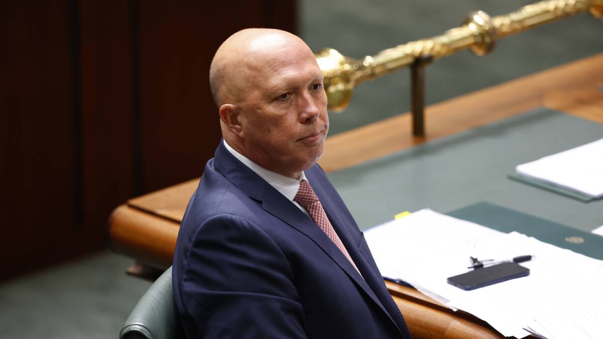 Opposition leader Peter Dutton. Picture by Keegan Carroll
