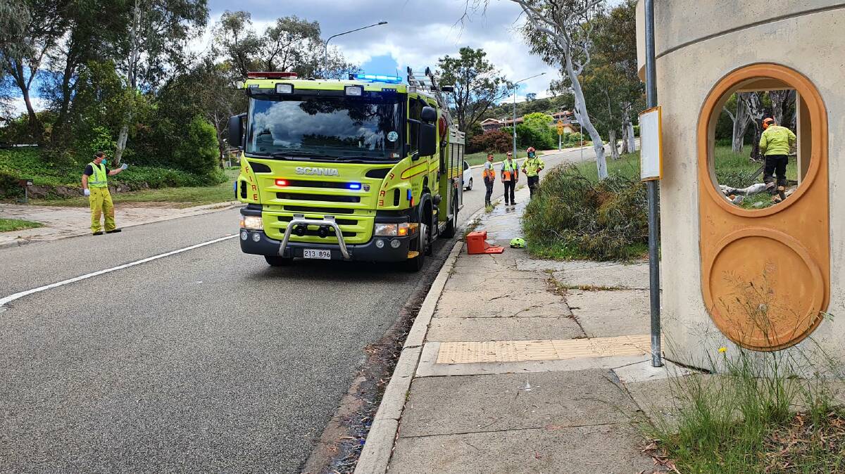 Emergency services responded to the report at about 1.30pm. Picture: Supplied