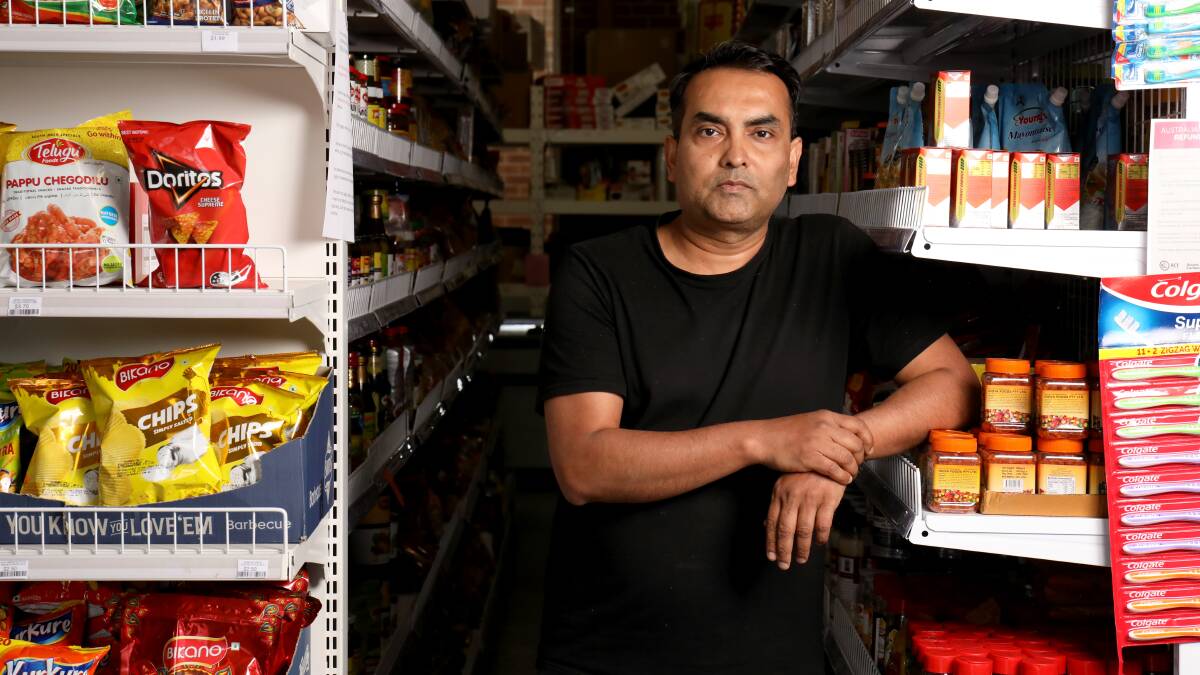 Ajit Kumar, owner of Ajijo supermarket at Coombs. Picture by James Croucher