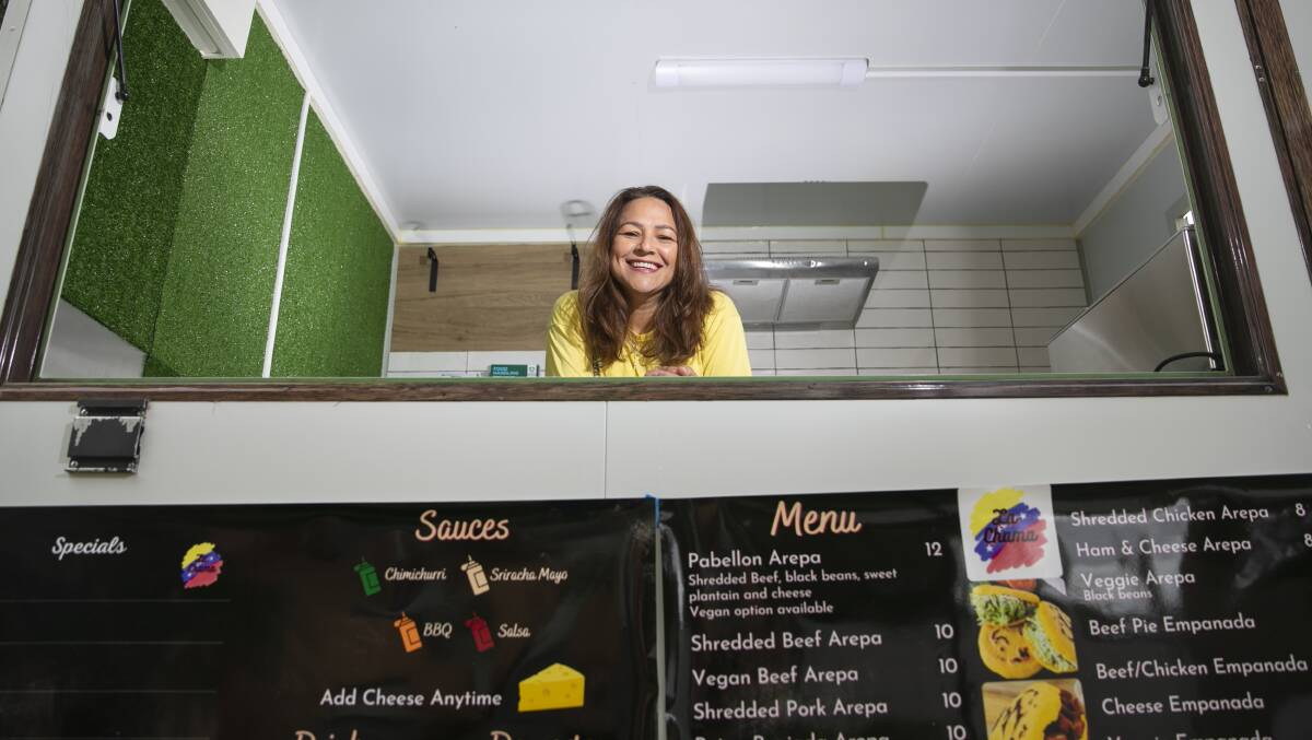 Lisbeth Gomez couldn't find any Venezuelan food in Canberra so she decided to offer it herself. Picture: Keegan Carroll