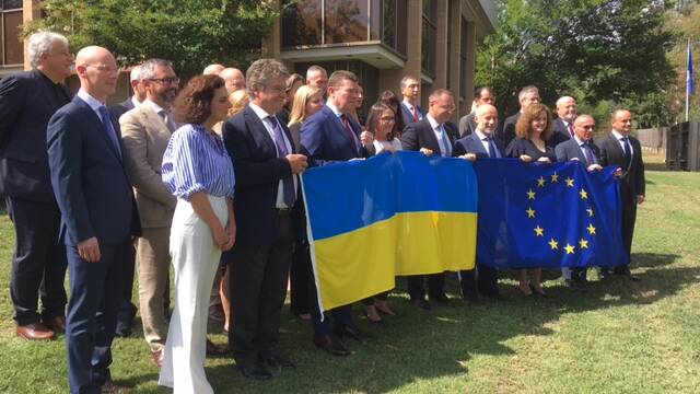 EU and Ukrainian ambassadors issue a joint statement a year on from Russia's invasion of Ukraine. Picture supplied