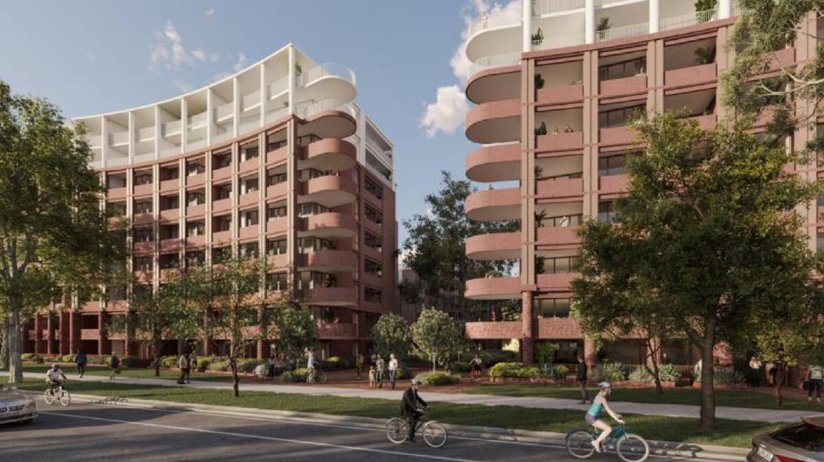 The developer is seeking approval for four buildings on Northbourne Avenue. Picture supplied