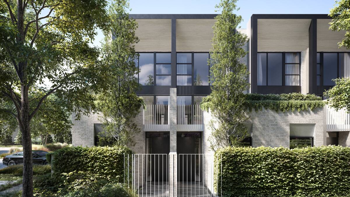 Large, four-bedroom townhouses will be among those released for sale soon. Picture supplied