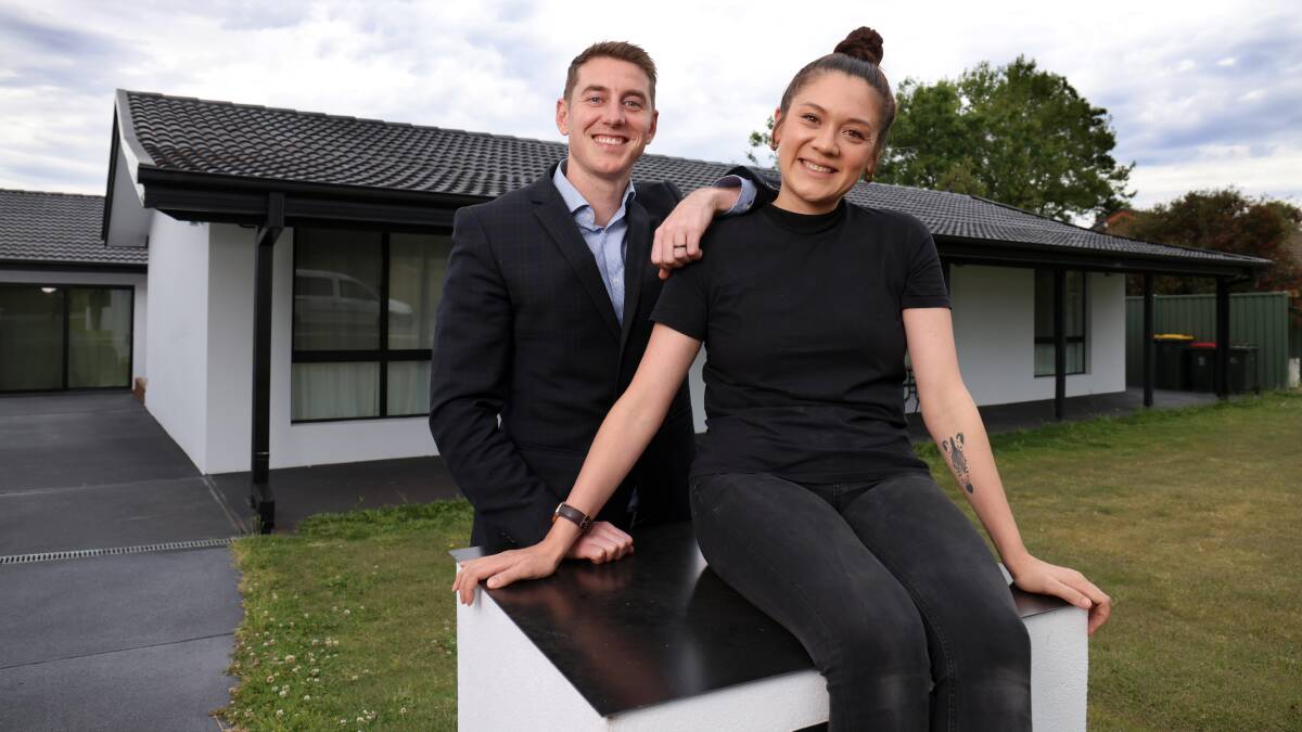 Canberra couple James Hawketts and Lauren Hassall said they expected rates to rise so they've planned to make extra mortgage repayments on their new home. Picture by James Croucher