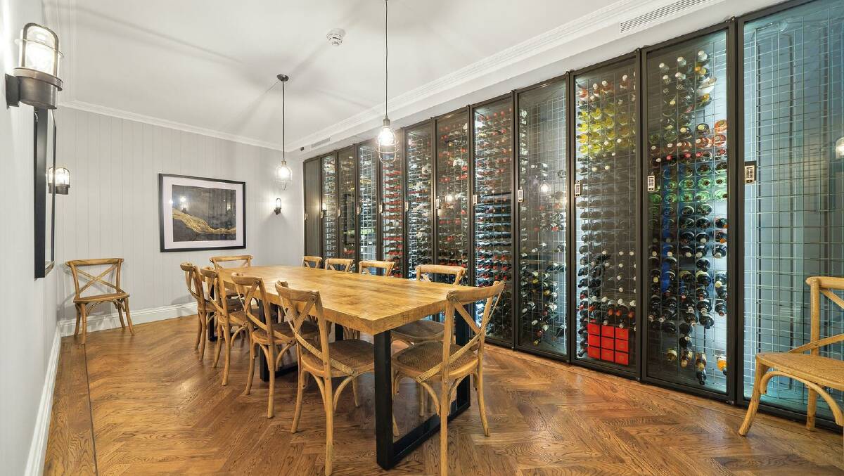 Residents of the complex have access to a wine tasting room and personal wine fridges. Picture: Blackshaw Manuka