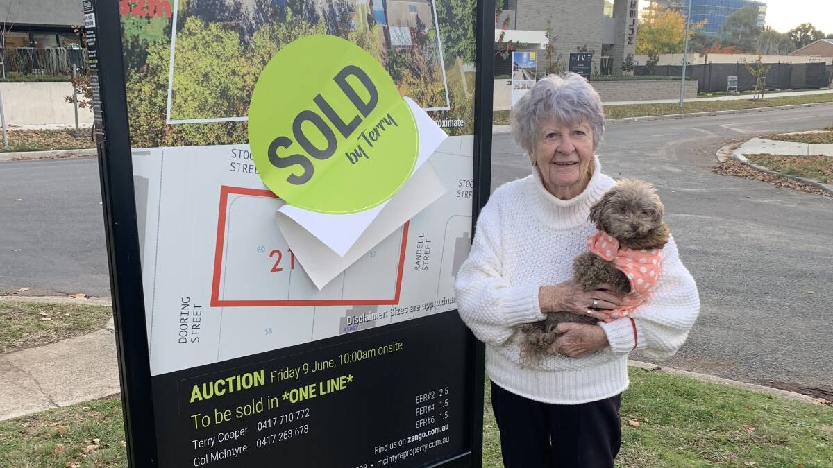 Fay Greenwood and her two neighbours sold their Dickson homes together on Friday. Picture supplied