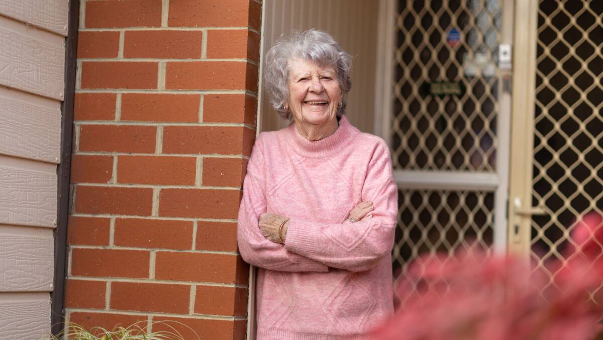 Fay Greenwood pictured outside her Dickson home ahead of the auction. Picture by Gary Ramage