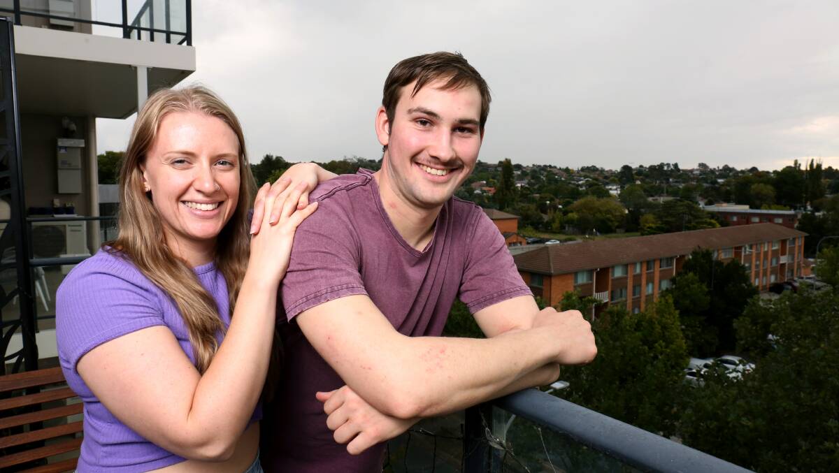 Despite the latest property price growth, Tash Riley and Simon Baston remain hopeful they'll secure their first home soon. Picture: James Croucher
