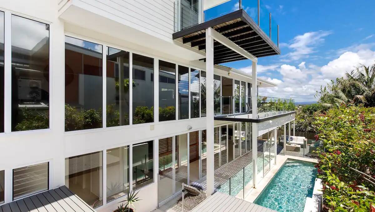 Noosa Hill Getaway offers views across Noosa River. Picture: Airbnb