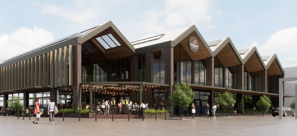 An artist's impression of the two-level pub and entertainment venue proposed for Googong. Picture supplied