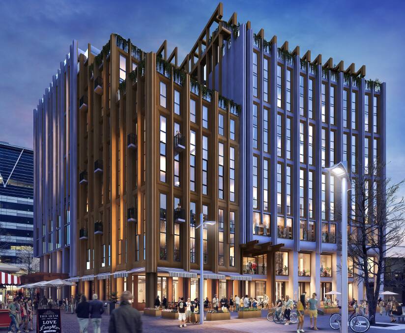 An artist's impression of the Garema Place hotel. Picture supplied