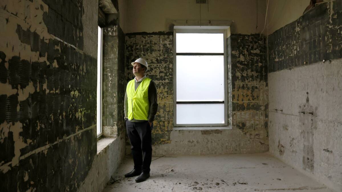 Grant Traub, CEO of Oceana Property Partners, pictured inside West Block. Picture: James Croucher