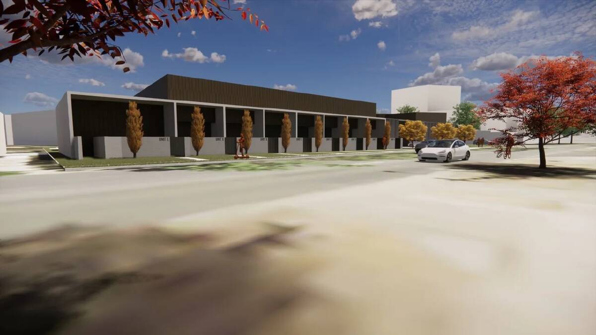DNA Architects has illustrated two options for development on the Downer blocks. Supplied picture